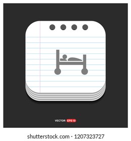 patient, icon - Free vector icon