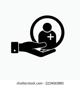 Patient Icon. Illness, Under Medical Treatment.