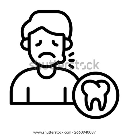Patient Icon Line Vector Illustration