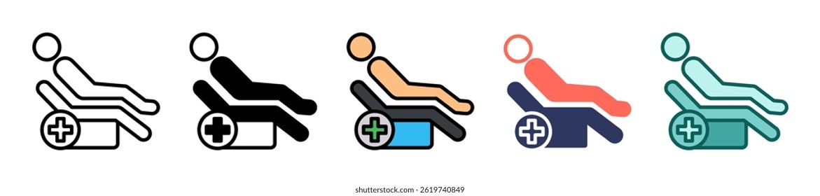 Patient Icon multiple Vector Illustration
