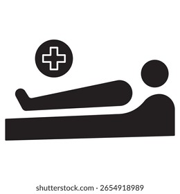 Patient icon, Patient-Centered Care Compassion at Every Step, Empowering Patients Through Better Healthcare, vector