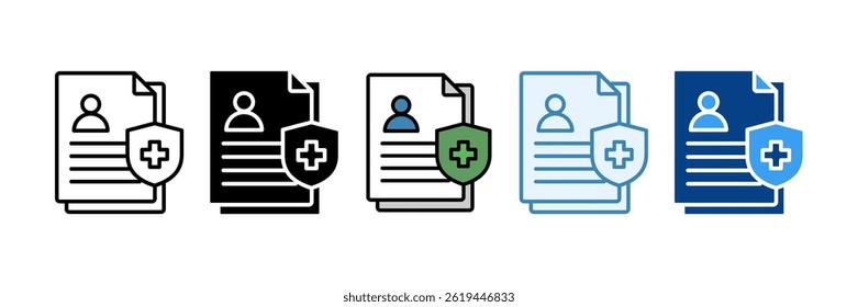 Patient Icon Set Multiple Style Collection