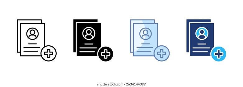 Patient Icon Set Multiple Style Collection