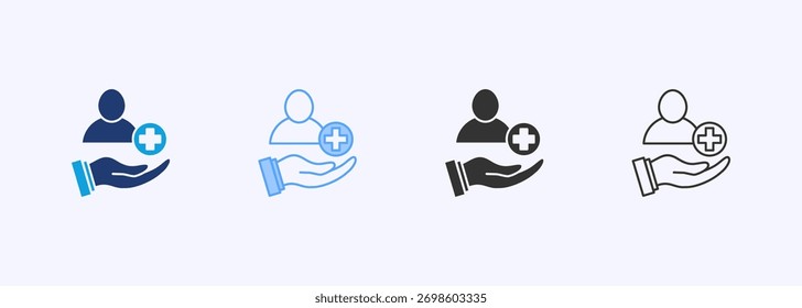Auflistung mehrerer Stile für Patientensymbole