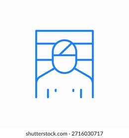 Icono de paciente Icono Signo Vector