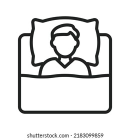 Patientensymbol, Vektorbild. Kann auch für körperliche Fitness eingesetzt werden. Geeignet für mobile Apps, Web-Apps und Printmedien.