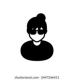 Icono del paciente en el Vector. Logotipo
