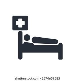 Patient icon. vector.Editable stroke.linear style sign for use web design,logo.Symbol illustration.