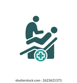 patient icon. vector.Editable stroke.linear style sign for use web design,logo.Symbol illustration.