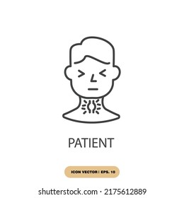 patient icons  symbol vector elements for infographic web