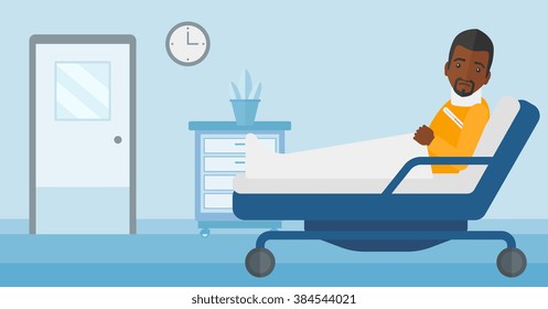 Patient with injured neck.