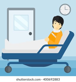 Patient with injured neck.