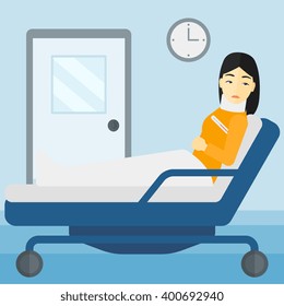 Patient with injured neck.