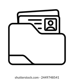 patient list icon line vector design