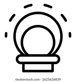 Patient mri icon outline vector. Magnetic resonance. Medical scanner