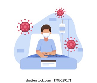 A Patient Positiv Affected By Coronavirus Was Treated And Quarantined In Hospital