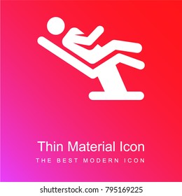 Patient red and pink gradient material white icon minimal design