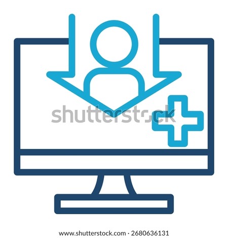 Patient Registration Icon Element For Design