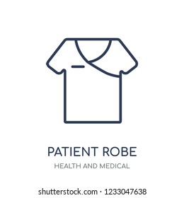 Patient robe icon. Patient robe linear symbol design from Health and Medical collection. Simple outline element vector illustration on white background