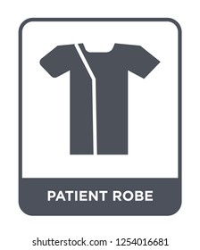 patient robe icon vector on white background, patient robe trendy filled icons from Health and medical collection, patient robe simple element illustration