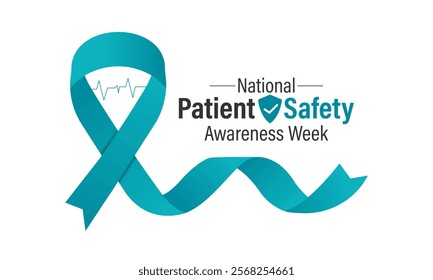 Patient safety awareness week is observed every year in March. Patient Safety Awareness  is observed to increase patient and health professional awareness. Design for banner, cards, prints. Eps 10.