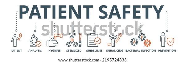 Patient Safety Banner Web Icon Vector Stock Vector (Royalty Free ...