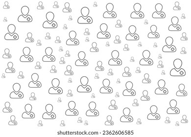patient safety pattern and background design 