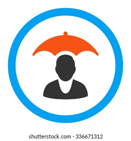 Patient Safety vector icon. Style is flat rounded symbol, bright colors, rounded angles, white background.