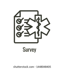 Patient Satisfaction Icon w patient experience imagery and rating idea