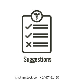 Patient Satisfaction Icon w patient experience imagery and rating idea