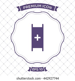 Patient Stretcher vector icon
