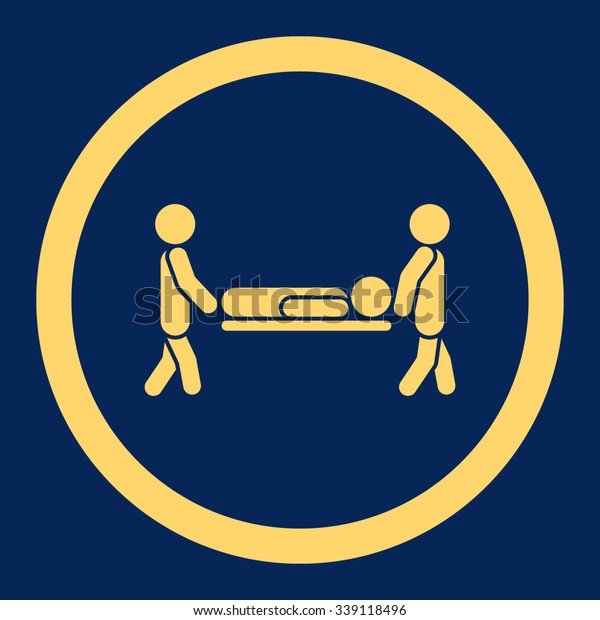 Patient Stretcher Vector Icon Style Flat Stock Vector (Royalty Free