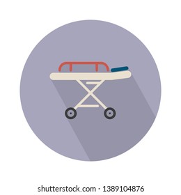 patient Transportation stretcher colored icon. Simple element illustration. patient Transportation concept outline symbol design