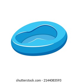 Patient urinal in trendy flat design isolated vector on white background, objects  graphic design.