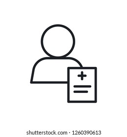 patient vector icon