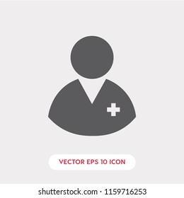 Patient vector icon, medical symbol