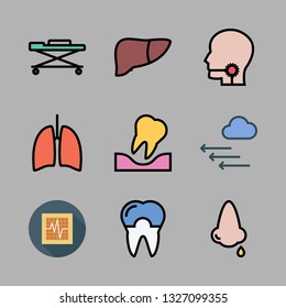 patient vector icon set