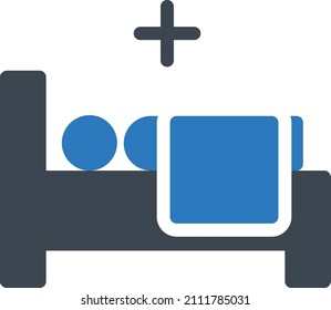 ilustración del vector paciente en un fondo transparente. Símbolos de calidad premium. Icono vector glifos para concepto y diseño gráfico.