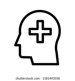 patient vector thin line icon 