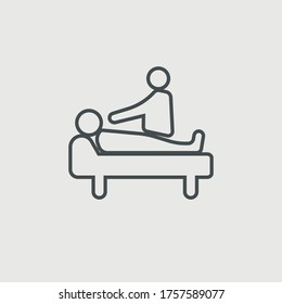 Patient Visitor Vector Icon Illustration Sign