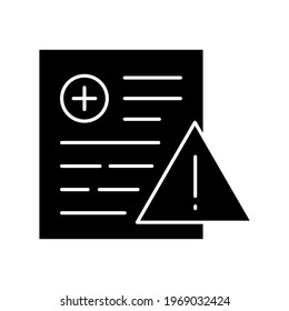 Patient Warning Icon vector image. Can be used for Medical. Suitable for mobile apps, web apps and print media.