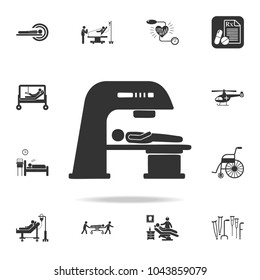 patient in x-ray room illustration icon. Detailed set of medicine element Illustration. Premium quality graphic design. One of the collection icons for websites, web design, mobile on white background