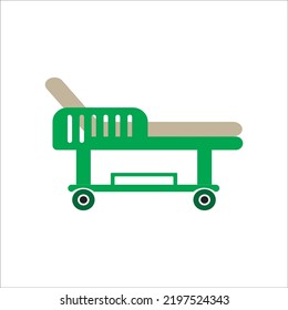 patient's bed icon vector illustration symbol design