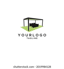 Patio Cover logo design vector template