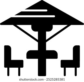 Patio furniture Vector Icon Design Symbol