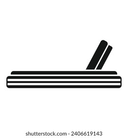 Patio garden sofa icon simple vector. Yard space patio. Picnic interior