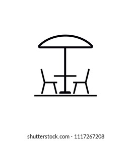 Patio vector icon