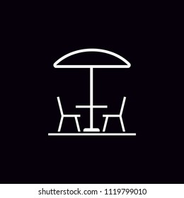 Patio vector icon