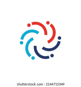 Patnership logo icon vector design illustration