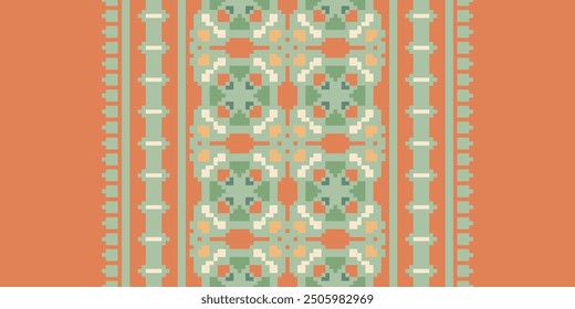 Patola sari Seamless Native American, Motif embroidery, Pixel Ikat embroidery vector Design for Print 60s paisley tie dye damascus ornament rugs hipster kurta pajama